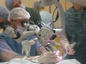 surgical intervention on the brain