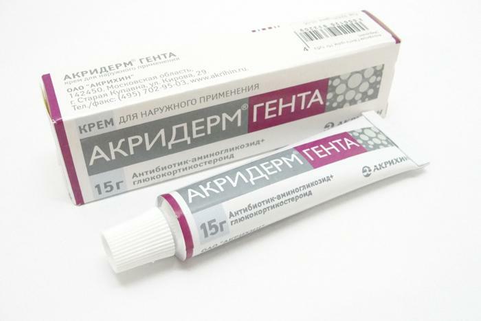Acryderm est un médicament de première génération avec un effet antiprurigineux et anti-inflammatoire rapide