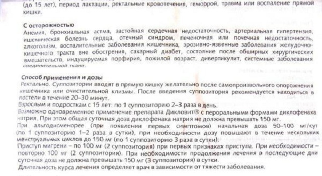 Instruktioner til stearinlys Diklovit