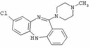 Clozapine-formule