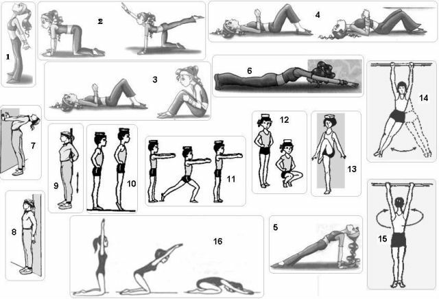 Cvičenie pre plochý chrbát