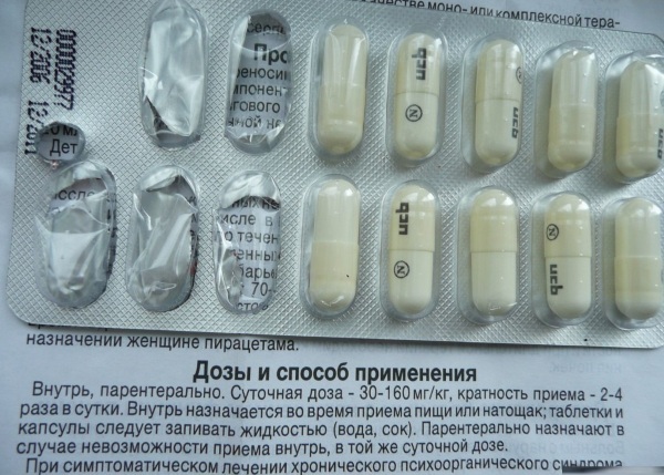 Nootropil (Nootropil) tabletter 400 mg. Pris, brugsanvisning, hvad er det til, anmeldelser