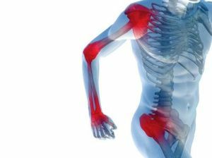 Soreness in the affected joints