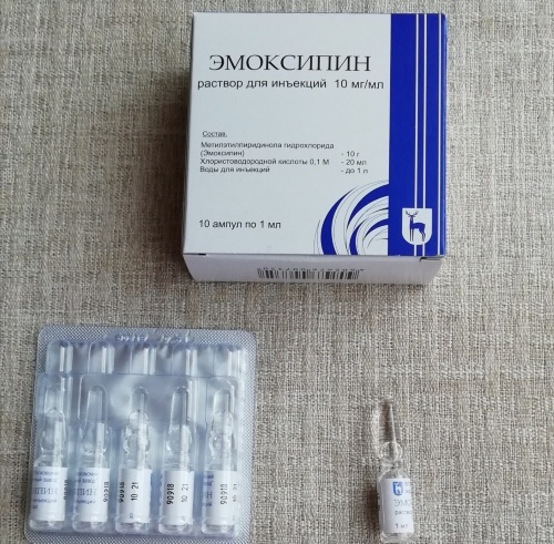 Emoxipine injections. Instructions for use intramuscularly, price, reviews