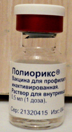 Poliorix (Poliorix) poliovaksine. Bruksanvisning, anmeldelser