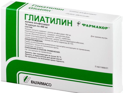 Choline alfoscerat (Cholini alfosceras) 400 mg tabletter. Bruksanvisning, pris
