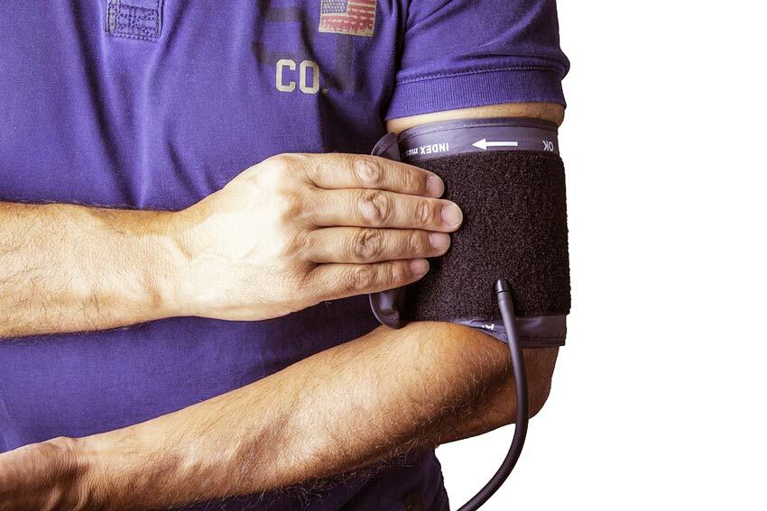 On which hand is blood pressure monitored by a tonometer?