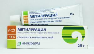 Metyluracil( metyluracilsalve 10%)