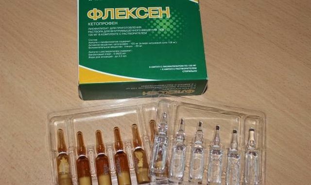 Ampoules of NSAIDs