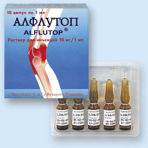 Alflutope for arthrosis
