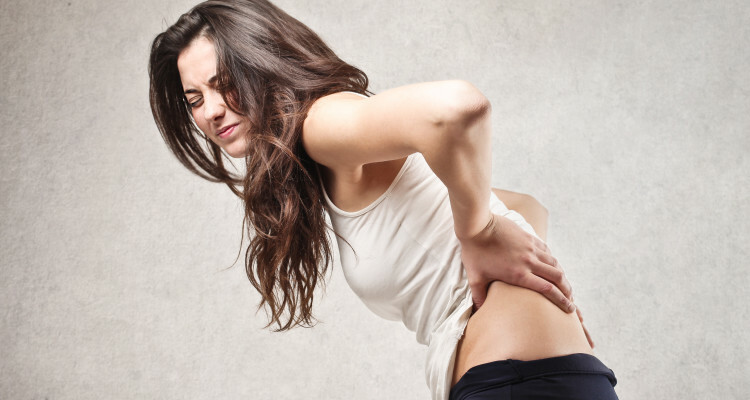 Lokalizacija bolečin v predelu hrbta