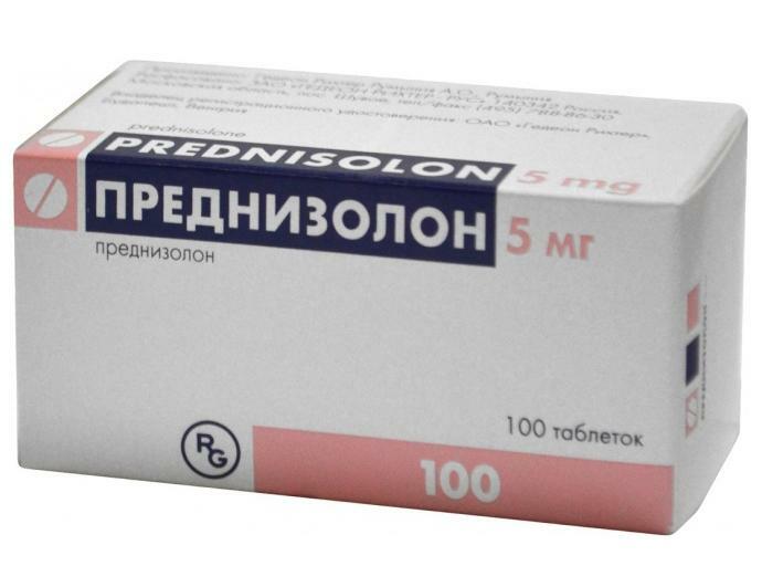 Prednisolone הוא אנטי דלקתי סוכן antiallergic
