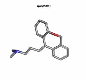 Strukturformel for doxepinhydrochlorid