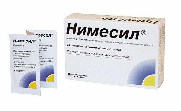 Medicamentul Nimesil aparține grupului nesteroidian de medicamente antiinflamatoare