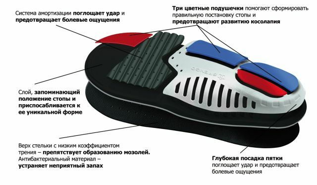 Structure of the insole
