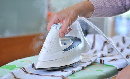 Rengöring, strykning och avdragning av tvätten
