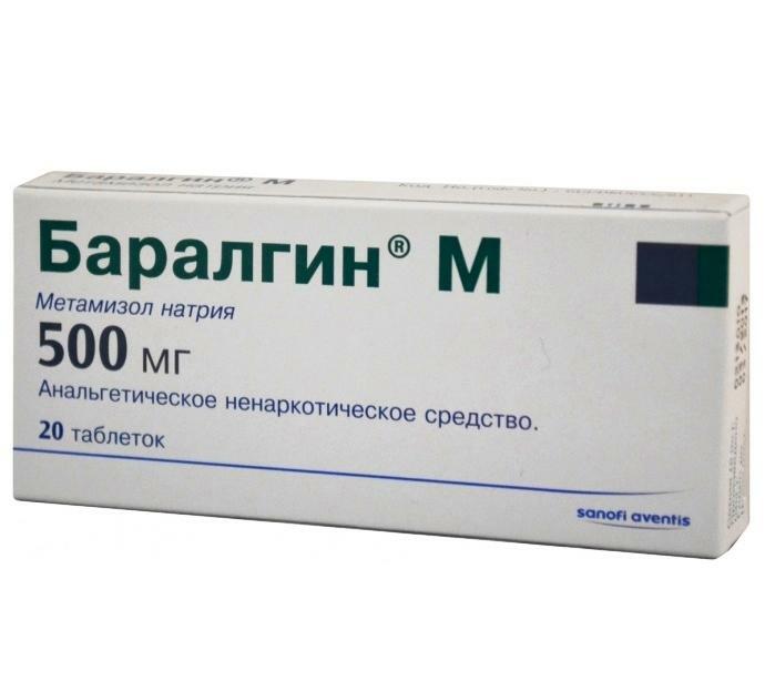 Analgesic non-narcotic agent Baralgin