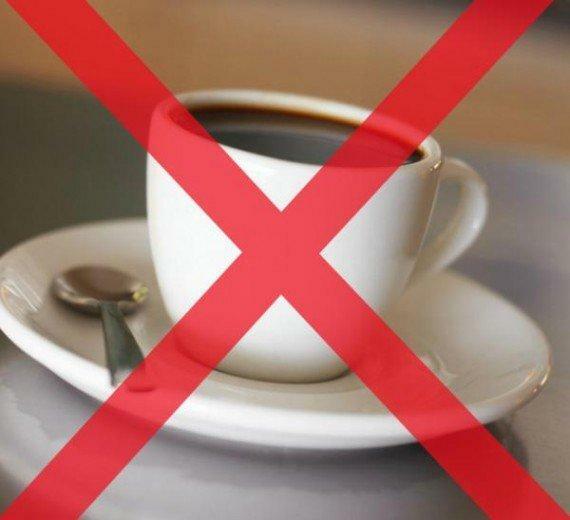 Eliminate bad habits and coffee