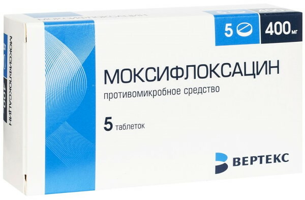 Tablety moxifloxacinu 400 mg. Návod k použití, cena, recenze