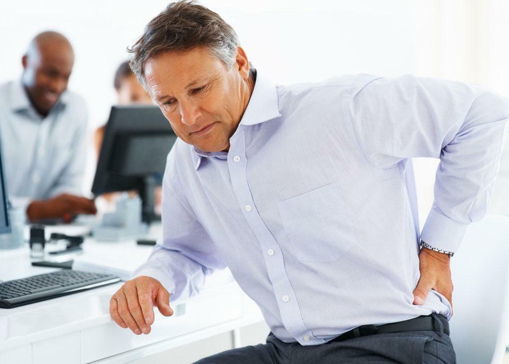 One of the characteristic signs of a hernia is pain in the lower back