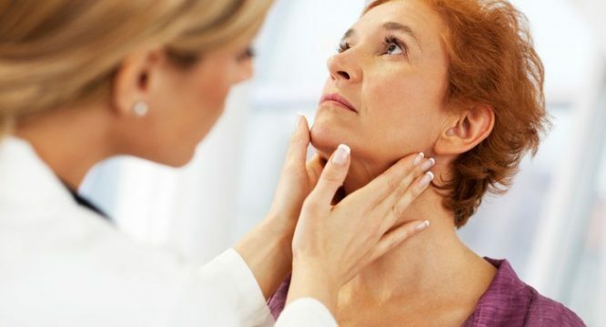 What to do if the thyroid gland is enlarged?