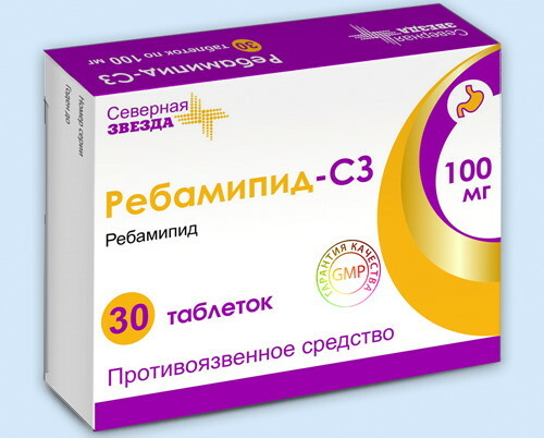 Rebamipidi 100 mg. Käyttöohjeet, hinta, arvostelut
