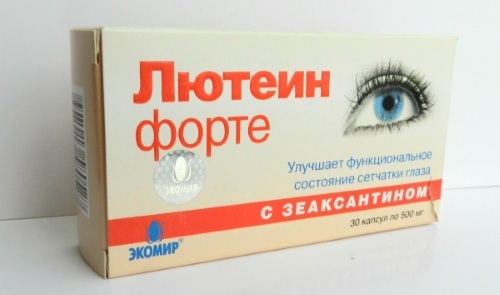 Lutein Forte for eyes Vitamir. Instructions for use, analogues, price