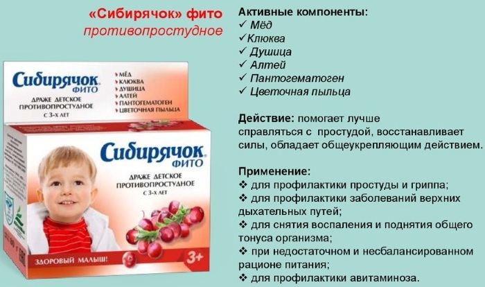 Vitamine Sibiryachok per bambini. Istruzioni dove acquistare, recensioni, prezzo. Sedativi, per aumentare l'appetito, gli occhi, l'immunità