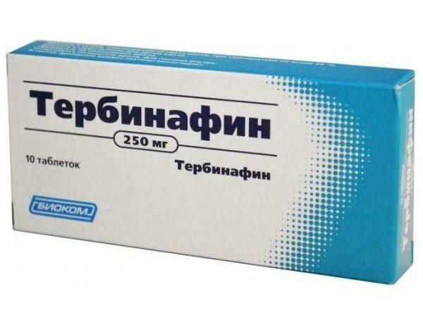 Terbinafine preparation in the form of tablets