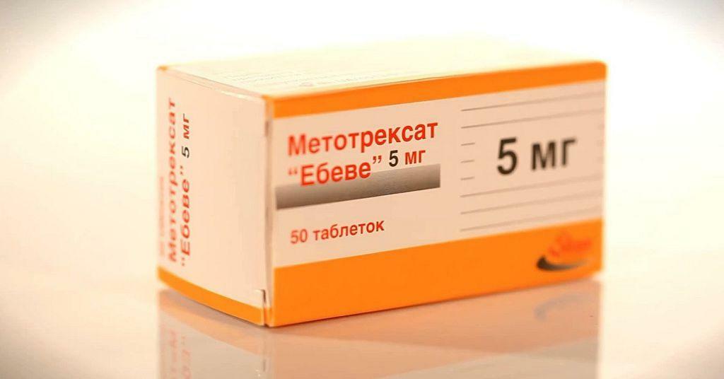 Methotrexate in the form of tablets