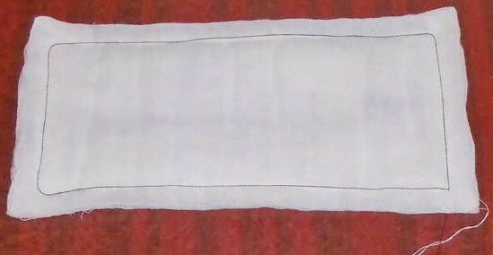 Bandeau en gaze de coton en tissu avec une bande élastique. Comment faire
