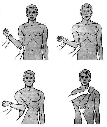Adjustment of shoulder dislocation by Cocker
