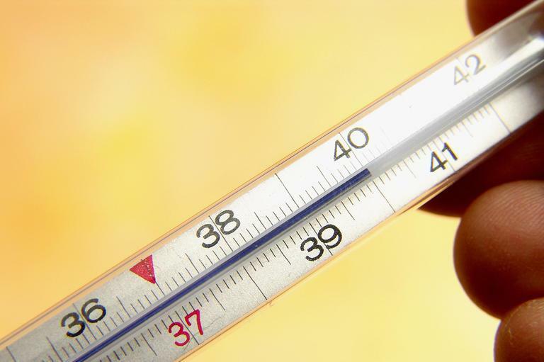 Ķermeņa temperatūra var pieaugt līdz 40 grādiem