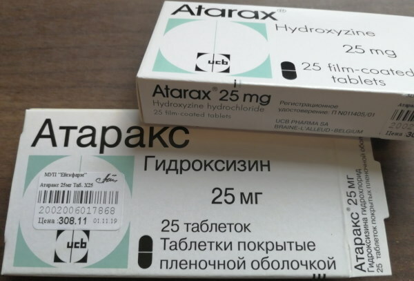 Atarax tabletit. Käyttöohjeet, hinta
