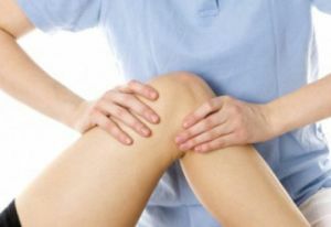 massaging of knee joints