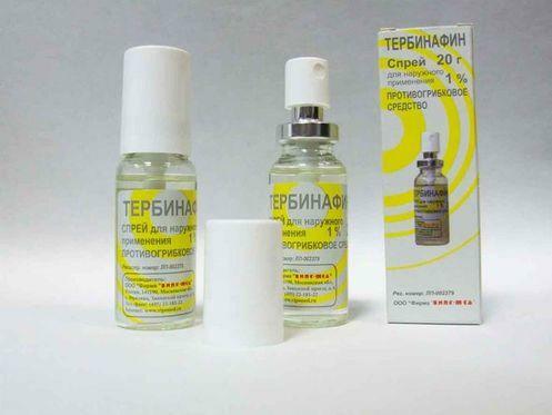 Terbinafin spray