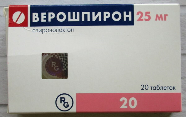 Comprimidos Verospiron. Instruções de uso, dosagem, preço