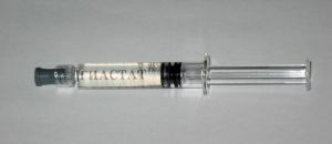 syringe with hyastat