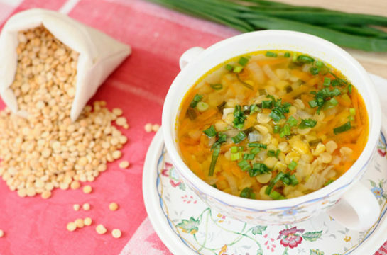 Pea soup with pancreatitis