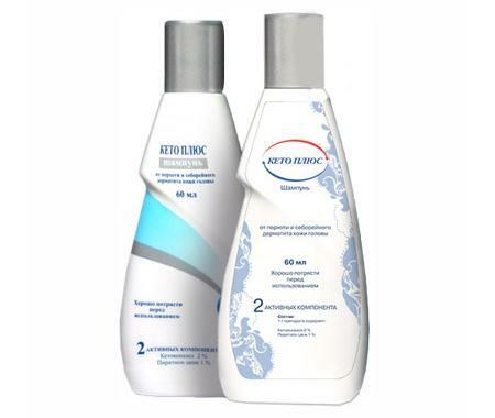 Keto-plus je učinkovit šampon koji vam omogućuje da osvojite ne samo lihen, već i seborrheu bilo koje vrste