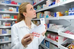 Pharmacist in a pharmacy