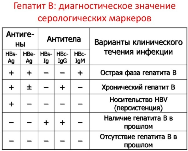 HBsAg blood test. What it means: negative, positive, transcript