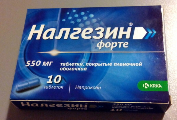 Nalgezin forte 550 mg. Petunjuk penggunaan, harga, ulasan