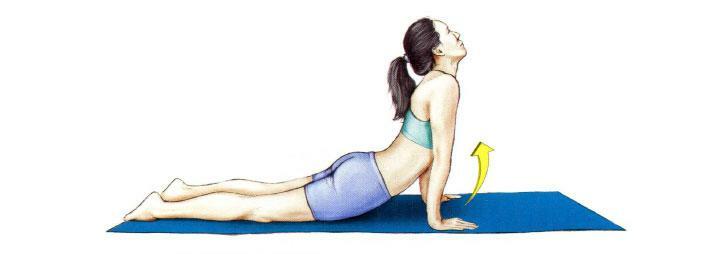 Exercise lying on the stomach