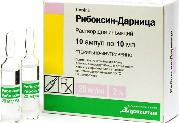 Riboksin. Instructies, aanwijzingen voor gebruik intraveneus, samenstelling, contra-indicaties