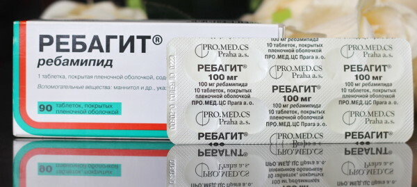 Rebamipidi 100 mg. Käyttöohjeet, hinta, arvostelut