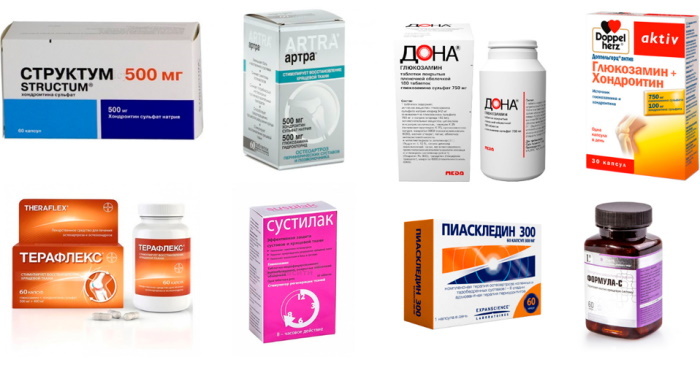 Chondroprotective drugs for joints. List, price